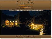 Tablet Screenshot of cedarfallsresort.com